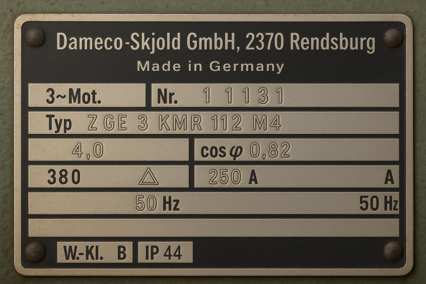 Ersatzgetriebemotor für SK 20 Skjold Dameco